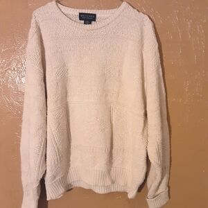 Cream Sweater for Men